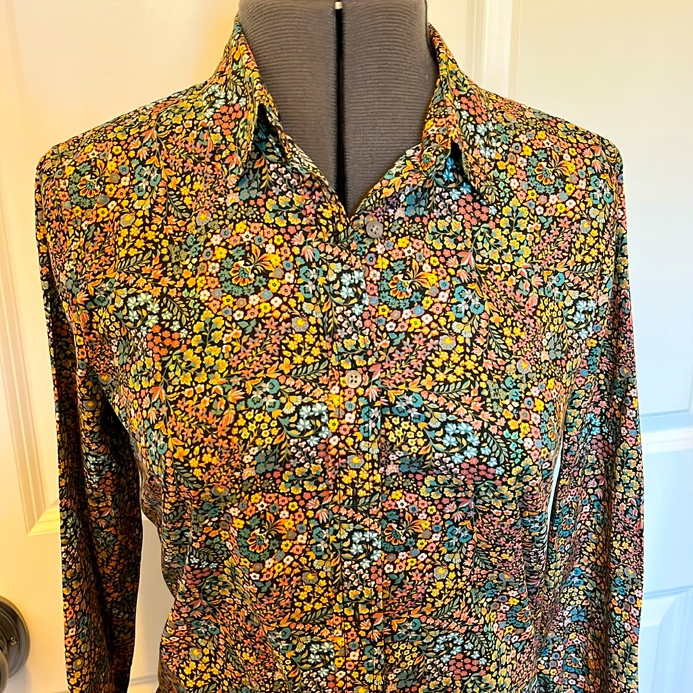 J.Crew Liberty cotton blouse size 2
